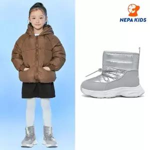 [하프클럽/네파]네파키즈 티아 방한 패딩부츠 화이트 NE6FW08WHT