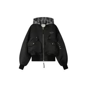 DEINET STUD CHECK POINT MA1 JUMPER IN BLACK