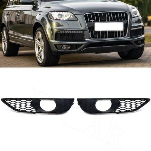 자동차 앞 범퍼 안개등 그릴 레이싱 커버 왼쪽 오른쪽 AUDI Q7 4L S-Line 2009 0807675 C