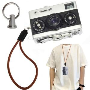 Rollei 35S 용 카메라 슬링 스트랩 어댑터 소가죽 로프 파트너 클립 버클 걸이 메탈 연결 액세서리
