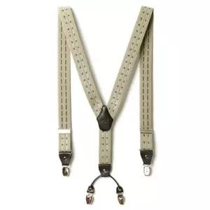 남자멜빵 남성 베이지 스티치 서스펜더 수트코디아이템-WFR02M1