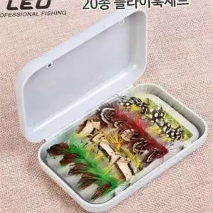 플라이 낚시 루어 플라이 낚시 미끼 인조 곤충 채비 송어 키트
