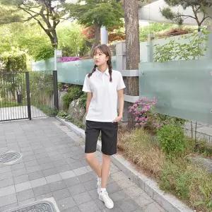 교복몰 스판 블랙 교복 반바지(여자) 교복 학생복.