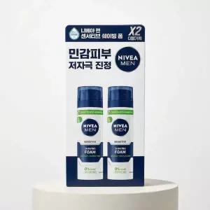니베아 맨 센서티브 쉐이빙 폼 더블기획 (200ml+200ml)
