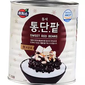 (다올)빙수통단팥 3kg 업소용 캔식품 여름재료 무보존료