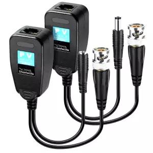 1CH 패시브 발룬 RJ45 CCTV 비디오 트랜시버 동축 BNC HDCVI HDTVI AHD 아날로그 고화질 카메라 용 전원 커