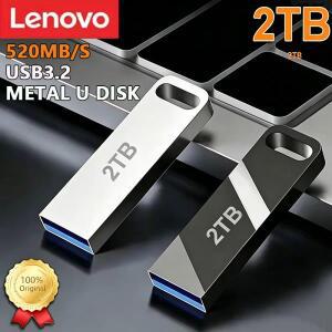 레노버 메탈 메모리 스틱 USB 플래시 드라이브 어댑터 3.0 256GB 512GB 고속 미니 U 디스크 1TB 2TB