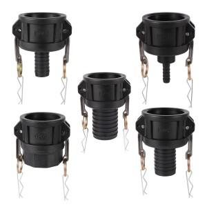암컷 C타입 IBC 물 탱크 어댑터 밸브 커넥터 캠 잠금 x 1/2 1 1.5 2 호스 생크 S60 굵은 나사 64mm 1PC
