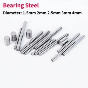 10-100pcs 베어링 강철 하드 샤프트 니들 롤러 직경 1.5mm 2mm 3M 호환m 4mm 라운드 스트레이트 핀 위치 지