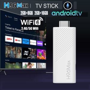 안드로이드 TV 스틱 올위너 H313 쿼드 코어 4K 와이파이6 블루투스 음성 어시스턴트 리모컨 게임 미디어 플