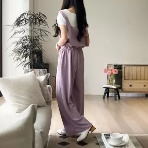 찐찐샵 루즈핏 편안한 터널끈 여성 점프슈트