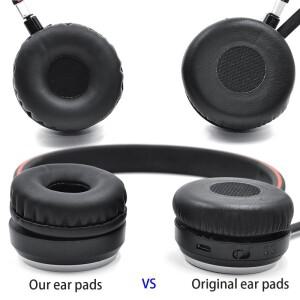 [호환품]Jabra Evolve 20 20se 30 30II 40 65 + 75 uc ms 헤드셋 용 가죽 이어 패드 쿠션 커버 듀얼