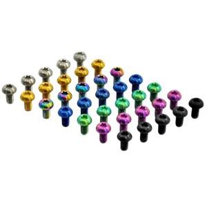 (2) M5x0.8 스레드 길이 10mm/12mm 색상 GR5 TC4 티타늄 자전거 Torx T25 헤드 나사 디스크 브레이크 로터
