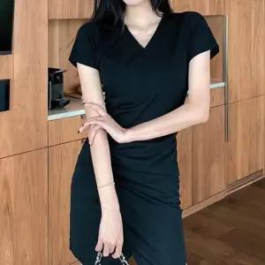 우아한 하객 원피스 오피스룩 블랙 여름 격식 코디 청담동며느리룩 청담동룩 y-CB810