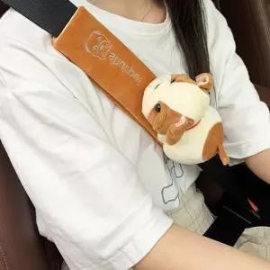 자동차안전벨트커버 인형 쿠션 차량용품 안전벨트용품 t-25EF8
