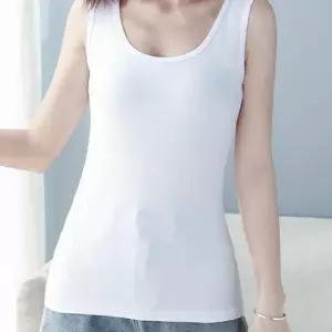 여학생 기본 나시 흰색 직장인 여성 민소매 런닝 속옷 캐미솔 t-9C2CE