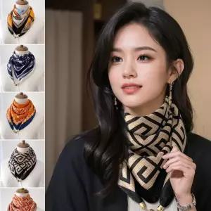 엘레강스 원터치 마그네틱 클래식 사계절 자석 스카프 A-TYPE 쁘띠머플러 가을머플러 t-4671C
