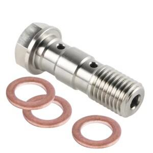 바이크 오토바이 액세서리 브레이크 캘리퍼스 밴조 볼트 블리드 스크류 니플 M10x1.0mm/1.25mm 304 스테인