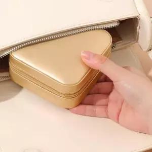 휴대용 주얼리 보관함 악세사리수납 미니보석함 귀걸이정리 보석상자 친구선물 여행용 돌반지 e-WE887D9