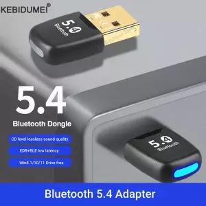 USB Bluetooth 5.4 어댑터 5.3 오디오 동글 Adaptador PC/노트북 드라이버 용 미니 무선 수신기/송신기