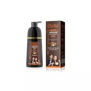 인스턴트 미디엄 브라운 헤어 샴푸 420ml - 천연 모발용 반영구 염색 샴푸, 30일 지속, 남녀 공용 빠른 효