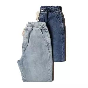 [하프클럽/]남자 테이퍼드핏 밴딩 데일리 데님 청바지 KSM-JEA-SDD0722008-R