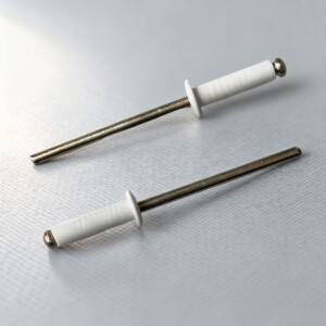 흰색 페인트 블라인드 리벳 라운드 헤드 팝 50개 알루미늄 스틸 노란색 아연 도금 가정용 DIY 산업용 패스