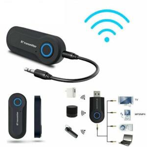 블루투스 송신기 음악 오디오 어댑터 헤드폰용 MP3 MP4 TV PC DVD 3.5mm 케이블 RCA 통해