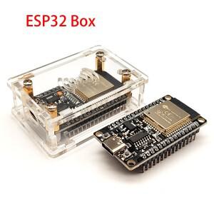 ESP-32 Type-C/마이크로 아크릴 상자 개발 보드 선택 가능 30 핀 모듈 범용 쉘