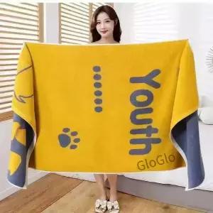 순면 초두꺼운 대형 홈 커플 목욕 타월 부드럽고 흡수성이 좋으며 털빠짐 없고 색바램