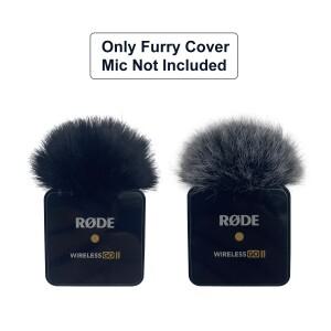 죽은 고양이 야외 모피 마이크 앞 유리 윈드 머프 팝 필터 Rode Wireless Go II 인공 커버