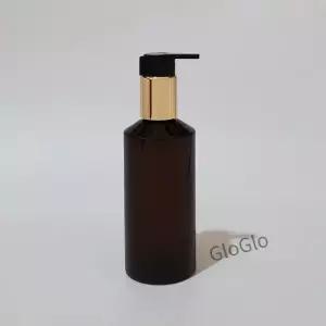 20pcs 100ml 빈 갈색 녹색 애완 동물 병 샴푸 샤워 젤 포장 관리에 대 한 골드 펌프