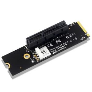 NGFF M.2 to PCI-E 4X SATA 전원 라이저 X1 X4 X8 인터페이스 호환 변환 어댑터 정적 백 포장