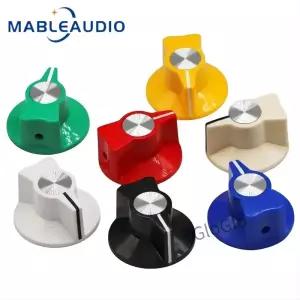 컬러 플라스틱 라운드 손잡이 기타 효과 스피커 오디오 29X16mm