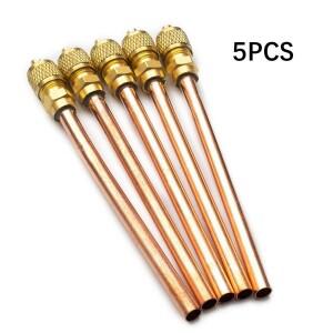5Pcs 에어컨 냉동 액세스 밸브 6mm OD 구리 튜브 충전 부품 교체 냉장고