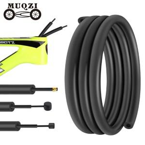 MUQZI 자전거 브레이크 케이블 1.6m 검정색 진동 소음 감소 유압 호스 보호 MTB 로드 바이크