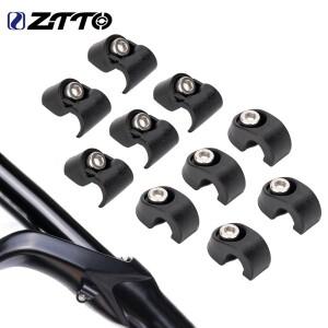 ZTTO 10pcs 자전거 브레이크 하우징 버클 포크 고정 C 자형 케이블 호스 클램프 가이드 프레임 튜브 클립