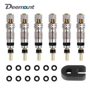 Deemount 최고  Presta 밸브 코어 2/6/12PCS 황동 CNC FV MTB 도로 자전거 튜브 서비스 부품 도구 옵션