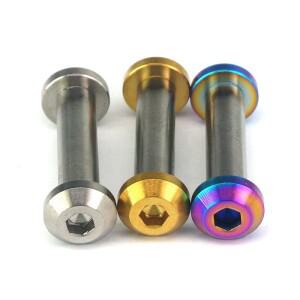 자전거 리어 호환 서스펜션용 M6x33M 호환m Ti/Golden/Rainbow GR5 티타늄 볼트 & 로드 너트