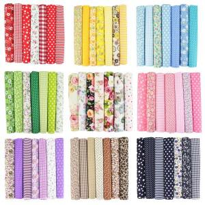 7PCS 25x25cm/50x50cm 사각형 코튼 공예 패브릭 천으로 DIY 번들 패치 워크 퀼트 바느질 Scrapbooking Artc