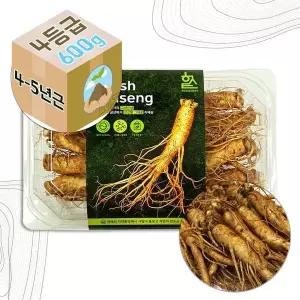 [하프클럽/기타]고려 4-5년근 인삼 수삼 생 4호 가정용 600g