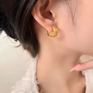 페스츄리 볼드 베이스 귀걸이 2color