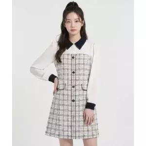 ECOLEDEPARIS 체크 배색디자인 원피스_RB34WOAM10Z RB34WOAM10Z 3722425