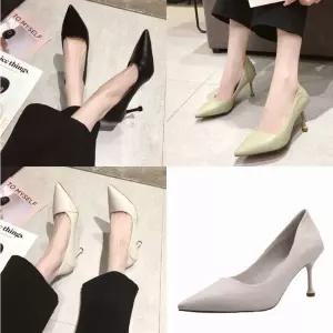 하이힐 뾰족앞코 정장 구두 7cm 여자 스틸레토 펌프스
