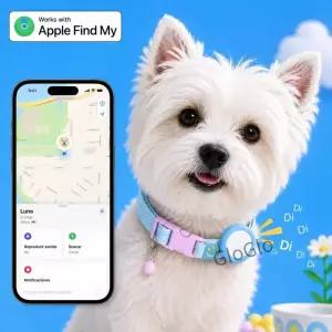 스마트 펫 GPS 트래커 방수 실시간 추적 움직임 알림 목걸이 분실 방지 강아지 고양이 글로벌 위치 추적기