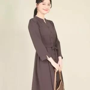 [NS홈쇼핑]애비뉴투지 엄마옷 하객룩 플레어 허리끈 봄 가을 긴팔 정장 원피스 K03518....