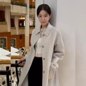 자수 핸드메이드 하프코트 OW5XH051