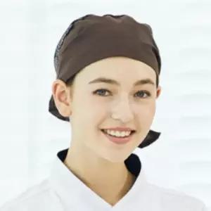 브라운 에어 메쉬두건 위생모자 주방두건 카페두건 서