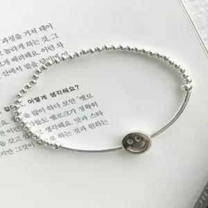 실버팔찌 스마일바