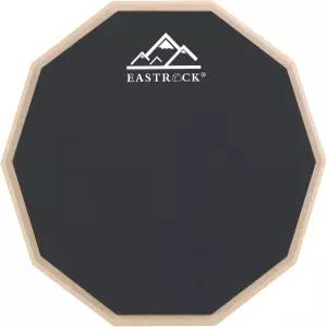 EASTROCK 연습용 드럼패드 8인치 양면 사일런트 실리콘 댐드럼 초보자용 블랙